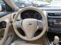 Beige 2013 Nissan Altima 2.5 SL Steering Wheel