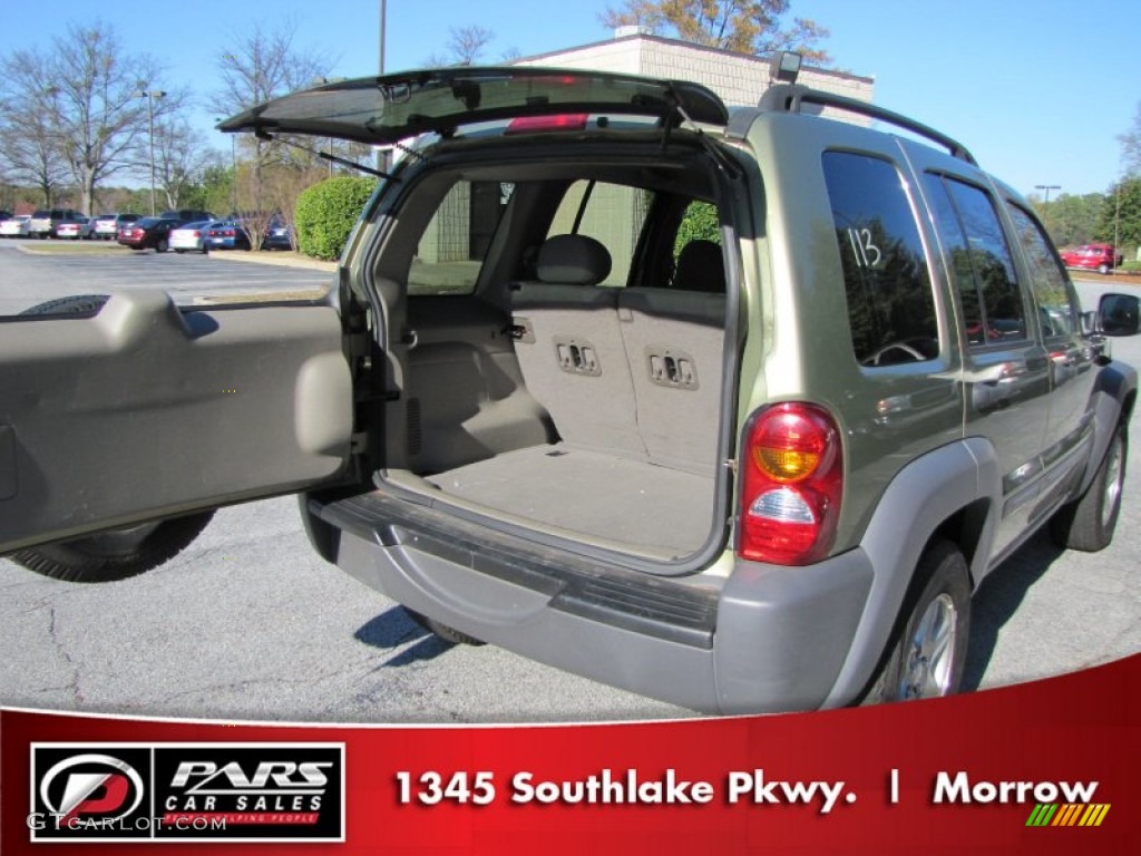 2003 Liberty Sport 4x4 - Cactus Green Pearl / Taupe photo #8