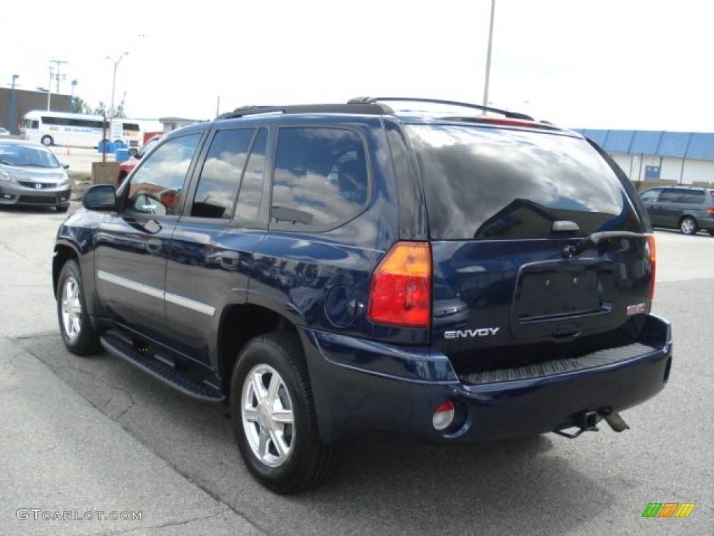 2009 Envoy SLE 4x4 - Midnight Blue Metallic / Light Gray photo #7