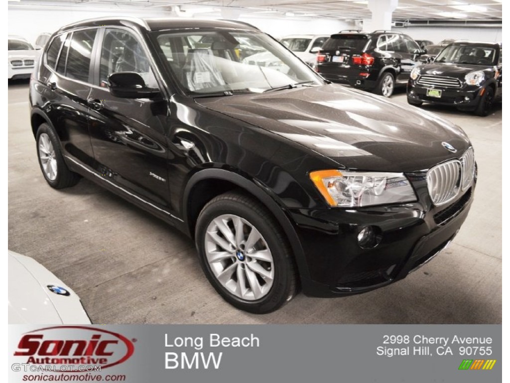 2013 X3 xDrive 28i - Jet Black / Black photo #1