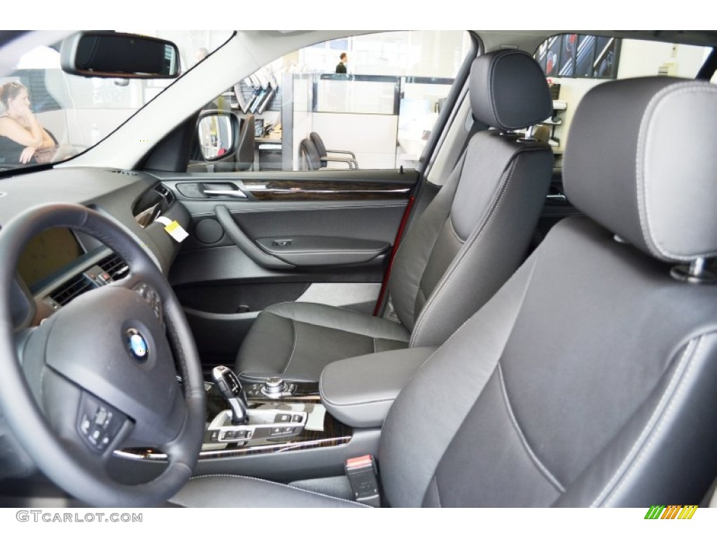 Black Interior 2013 BMW X3 xDrive 28i Photo #69251466