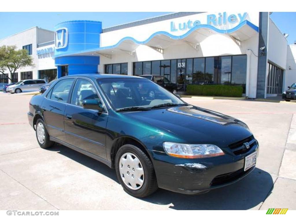 1998 Accord LX Sedan - Dark Emerald Pearl / Ivory photo #1