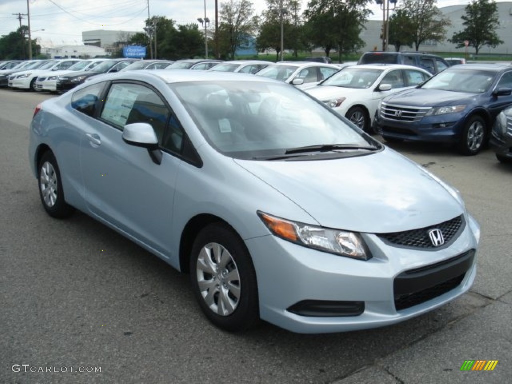 Cool Mist Metallic 2012 Honda Civic LX Coupe Exterior Photo #69252846