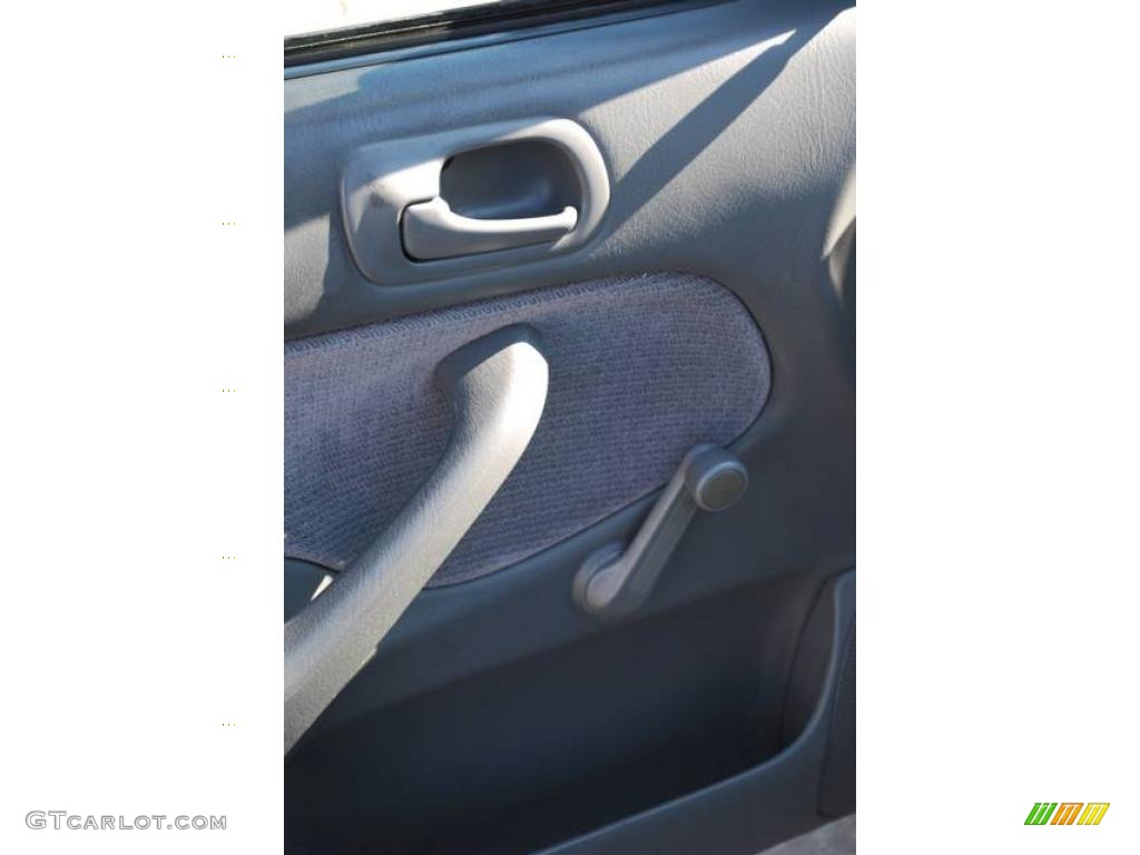 1998 Civic DX Sedan - Cyclone Blue Metallic / Gray photo #13