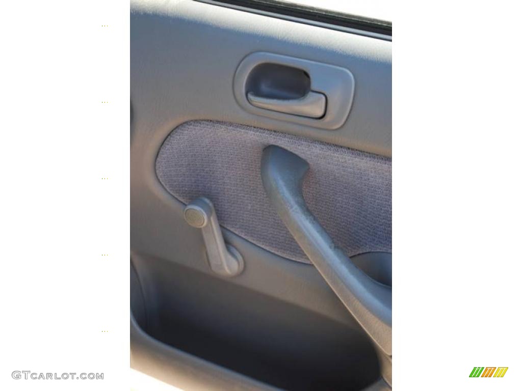 1998 Civic DX Sedan - Cyclone Blue Metallic / Gray photo #21