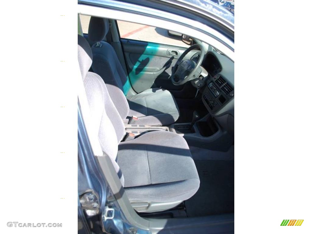 1998 Civic DX Sedan - Cyclone Blue Metallic / Gray photo #23
