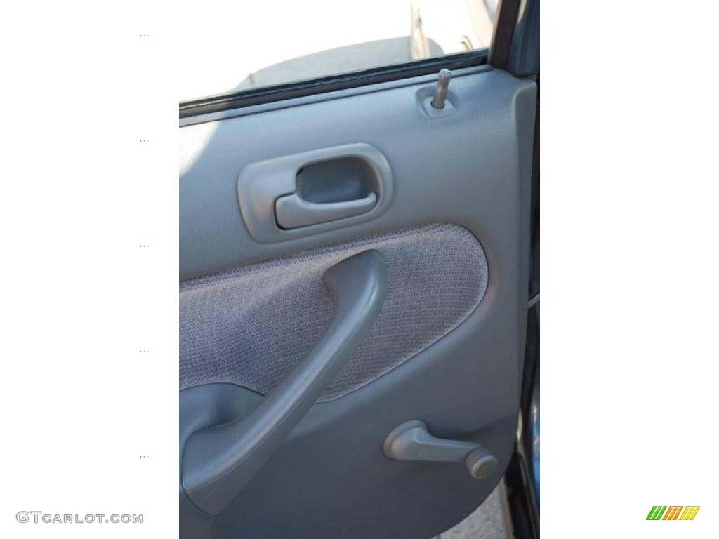 1998 Civic DX Sedan - Cyclone Blue Metallic / Gray photo #26