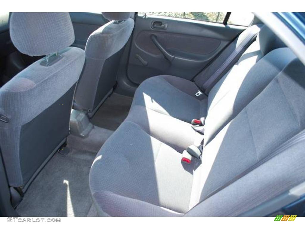 1998 Civic DX Sedan - Cyclone Blue Metallic / Gray photo #27