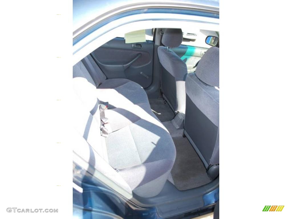 1998 Civic DX Sedan - Cyclone Blue Metallic / Gray photo #32