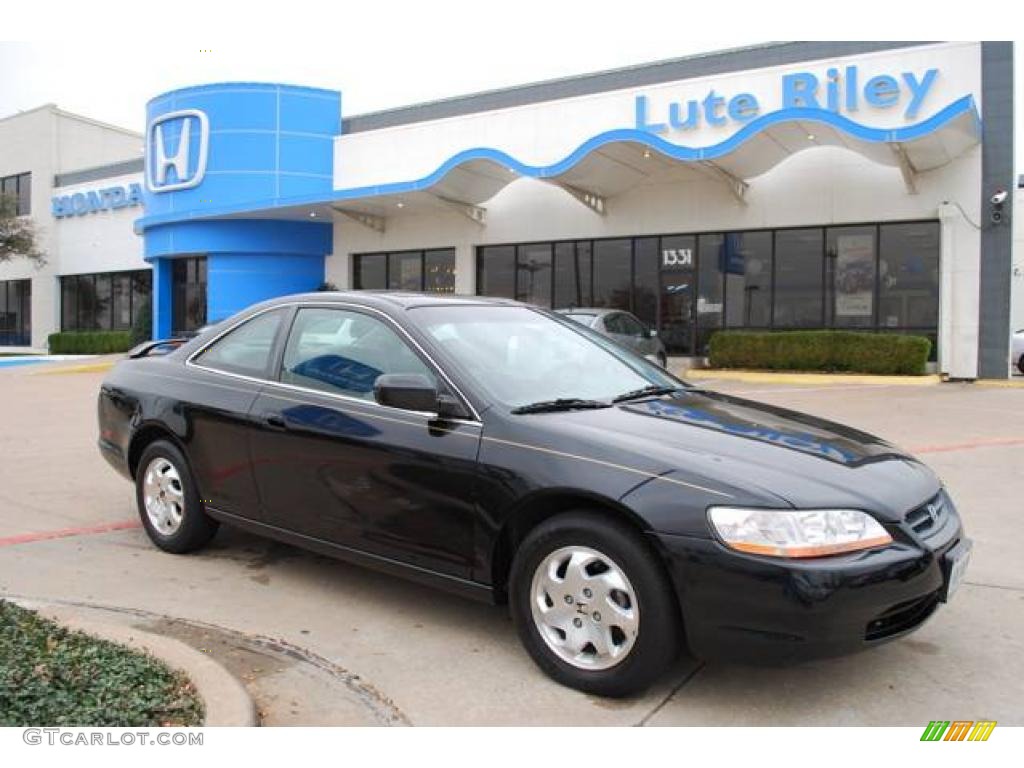 1999 Accord EX Coupe - Flamenco Black Pearl / Charcoal photo #1