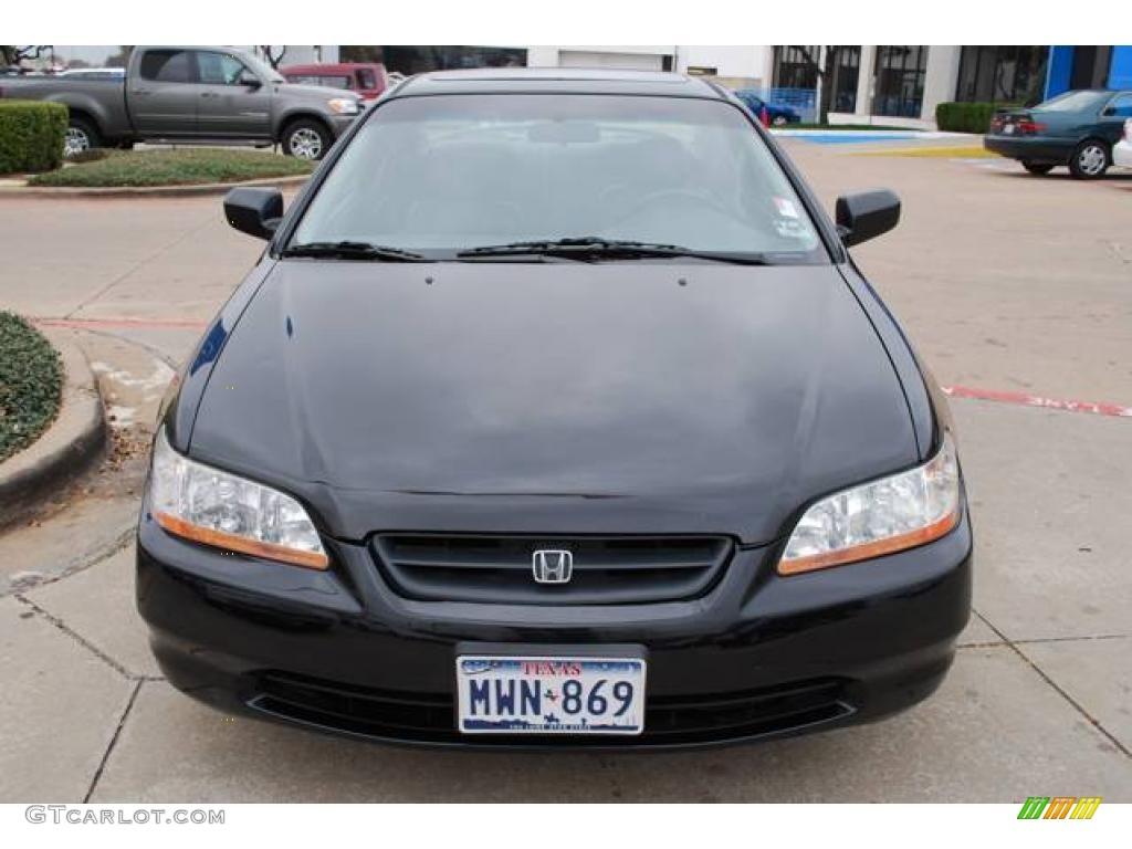 1999 Accord EX Coupe - Flamenco Black Pearl / Charcoal photo #2