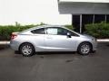 2012 Alabaster Silver Metallic Honda Civic LX Coupe  photo #2