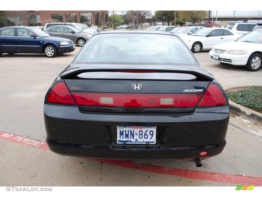 1999 Accord EX Coupe - Flamenco Black Pearl / Charcoal photo #6