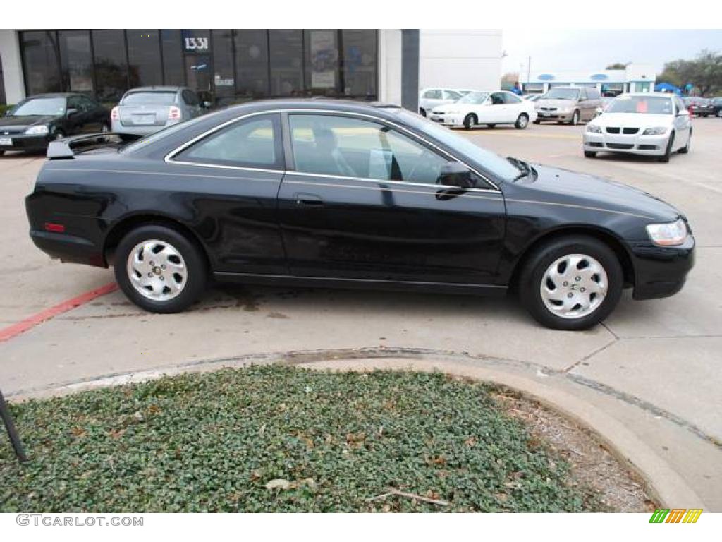 1999 Accord EX Coupe - Flamenco Black Pearl / Charcoal photo #8