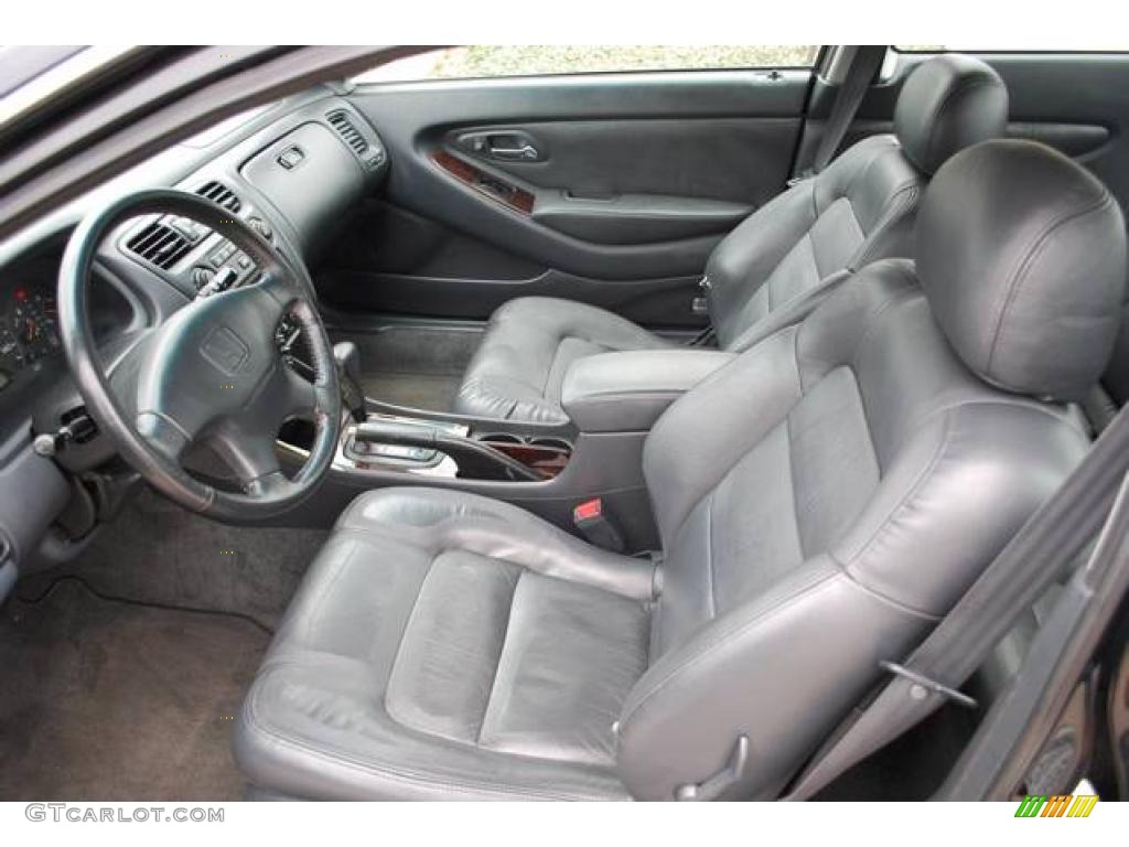1999 Accord EX Coupe - Flamenco Black Pearl / Charcoal photo #12