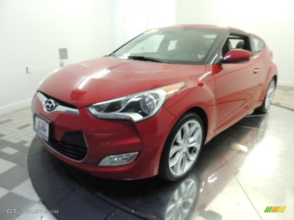2012 Veloster  - Boston Red / Gray photo #1