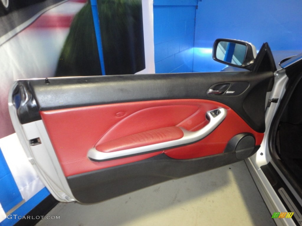 2001 3 Series 330i Convertible - Titanium Silver Metallic / Tanin Red photo #13