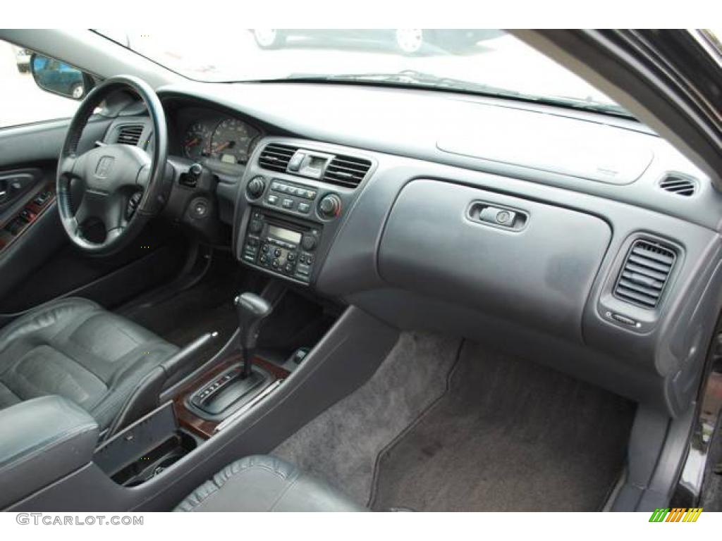1999 Accord EX Coupe - Flamenco Black Pearl / Charcoal photo #21