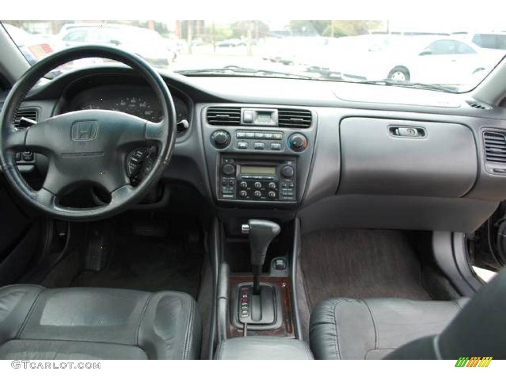 1999 Accord EX Coupe - Flamenco Black Pearl / Charcoal photo #22