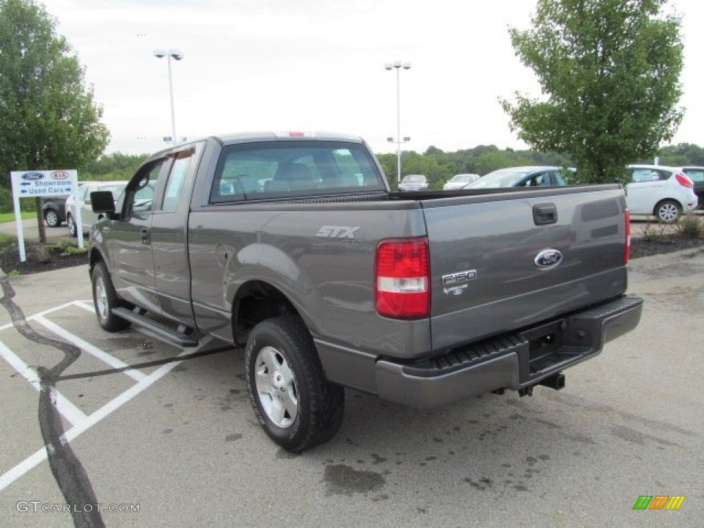 2006 F150 STX SuperCab 4x4 - Dark Shadow Grey Metallic / Medium Flint photo #8