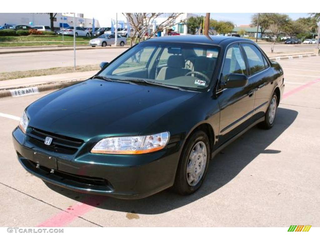 1999 Accord LX Sedan - Dark Emerald Pearl / Ivory photo #3