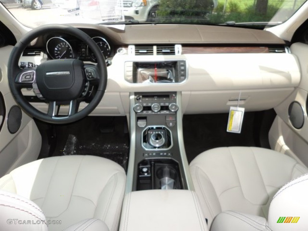 2012 Range Rover Evoque Prestige - Mauritius Blue Metallic / Almond/Espresso photo #3