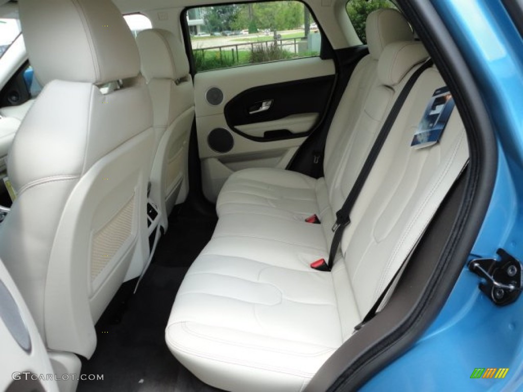 2012 Range Rover Evoque Prestige - Mauritius Blue Metallic / Almond/Espresso photo #4