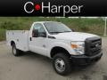Oxford White 2012 Ford F350 Super Duty XL Regular Cab Utility Truck
