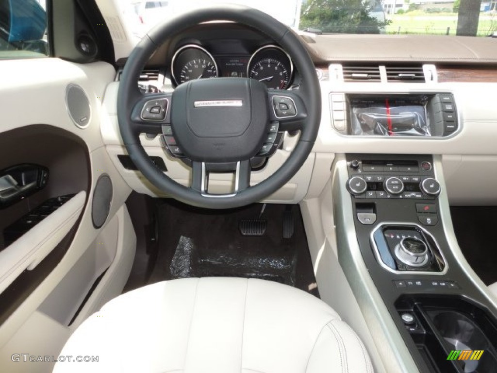 2012 Range Rover Evoque Prestige - Mauritius Blue Metallic / Almond/Espresso photo #13