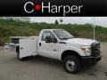 2012 Oxford White Ford F350 Super Duty XL Regular Cab Utility Truck  photo #2