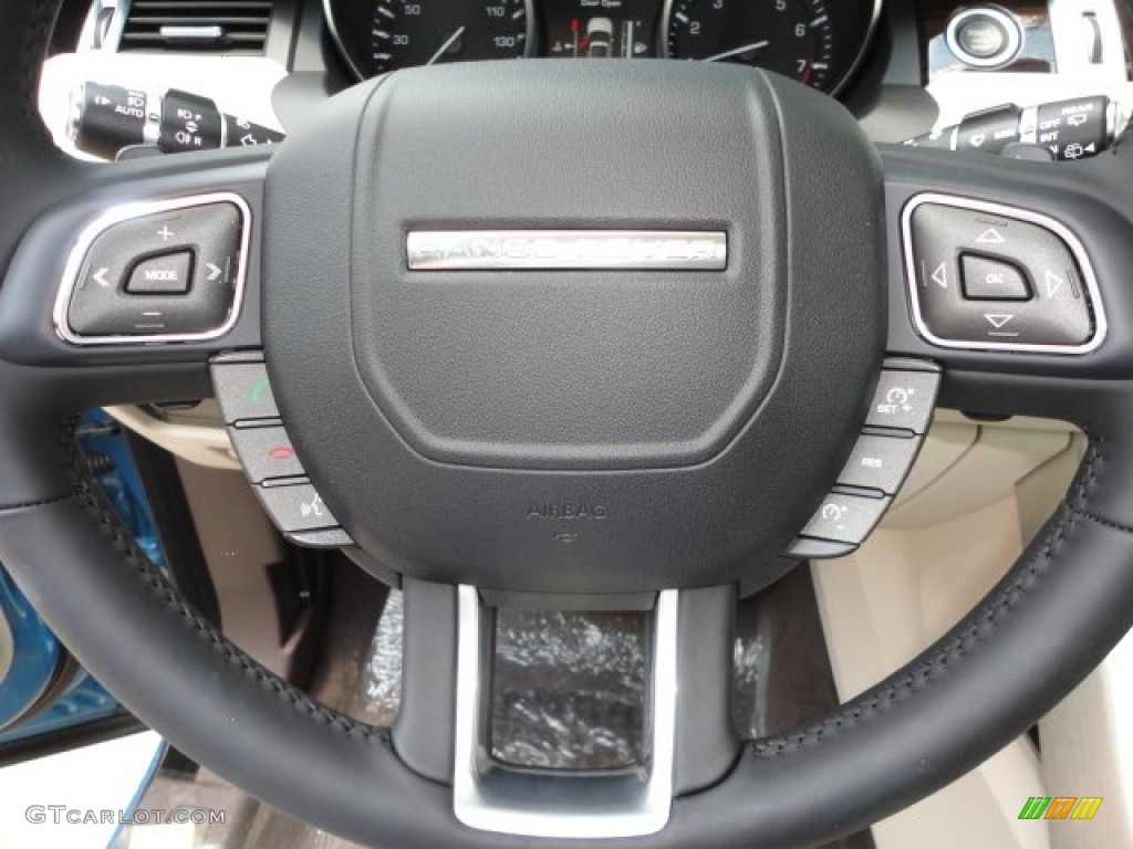 2012 Range Rover Evoque Prestige - Mauritius Blue Metallic / Almond/Espresso photo #17