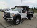 Oxford White 2012 Ford F550 Super Duty XL Regular Cab 4x4 Dump Truck Exterior