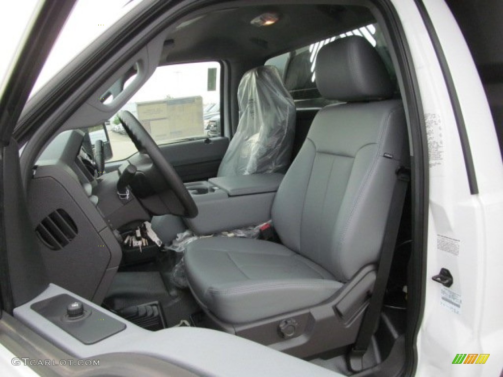 Steel Interior 2012 Ford F550 Super Duty XL Regular Cab 4x4 Dump Truck Photo #69258171