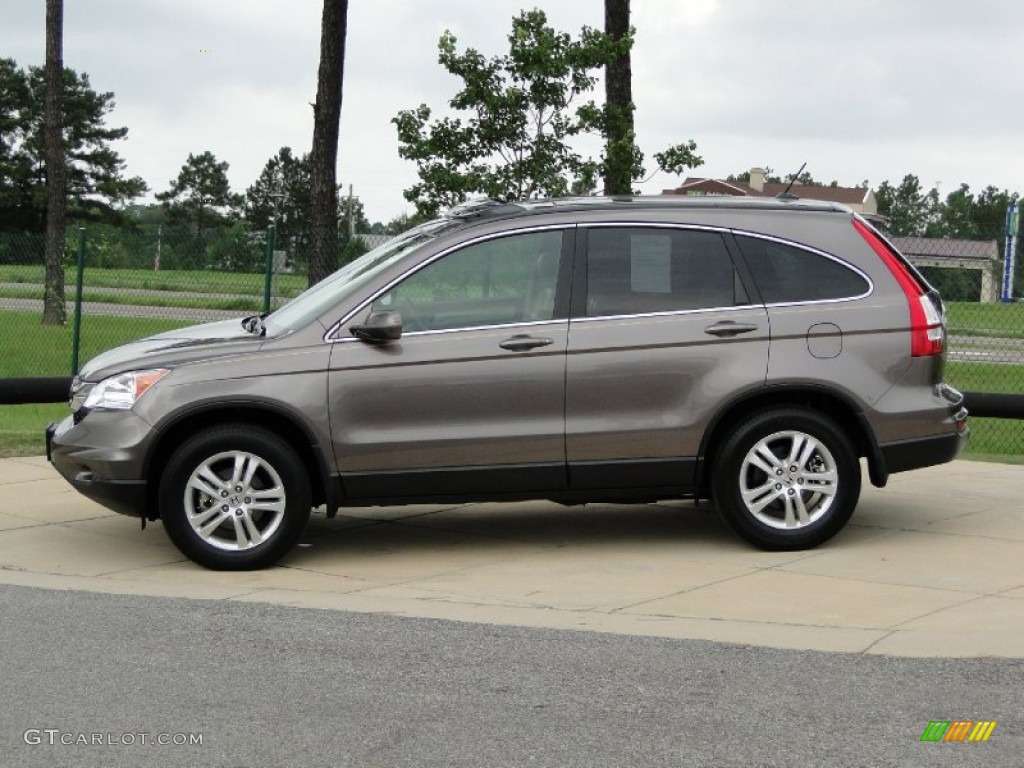 2010 CR-V EX-L - Urban Titanium Metallic / Ivory photo #8