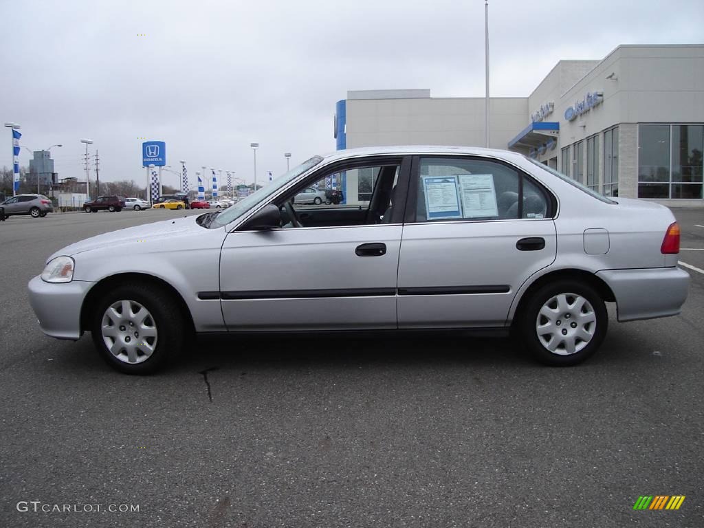 1999 Civic LX Sedan - Vogue Silver Metallic / Dark Gray photo #2