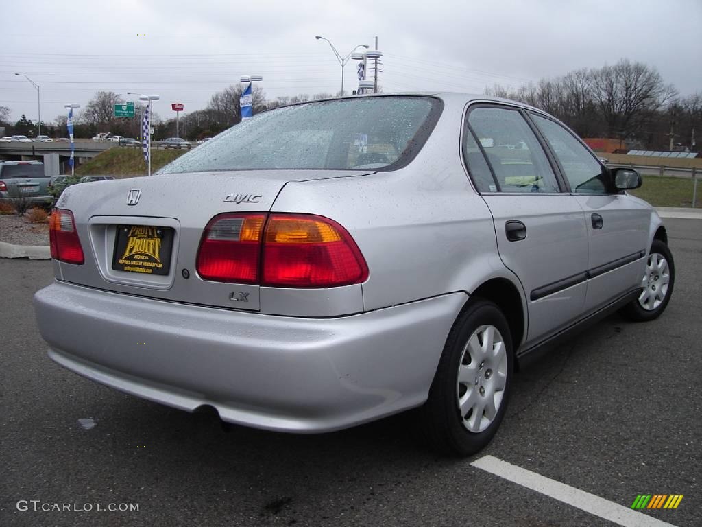 1999 Civic LX Sedan - Vogue Silver Metallic / Dark Gray photo #5