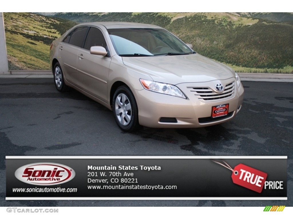 2008 Camry LE V6 - Desert Sand Mica / Bisque photo #1