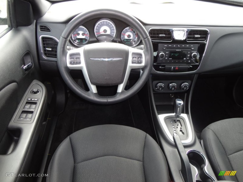 2011 Chrysler 200 Touring Black Dashboard Photo #69261051