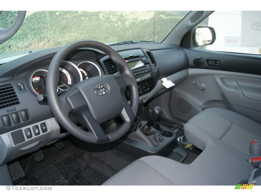 Graphite Interior 2012 Toyota Tacoma Regular Cab 4x4 Photo #69261309
