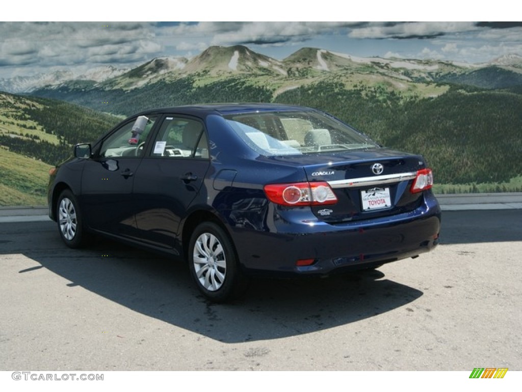 2012 Corolla LE - Nautical Blue Metallic / Ash photo #2
