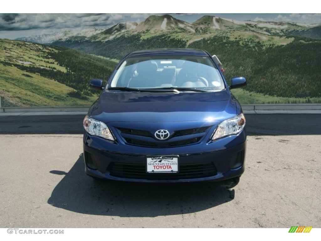 2012 Corolla LE - Nautical Blue Metallic / Ash photo #3
