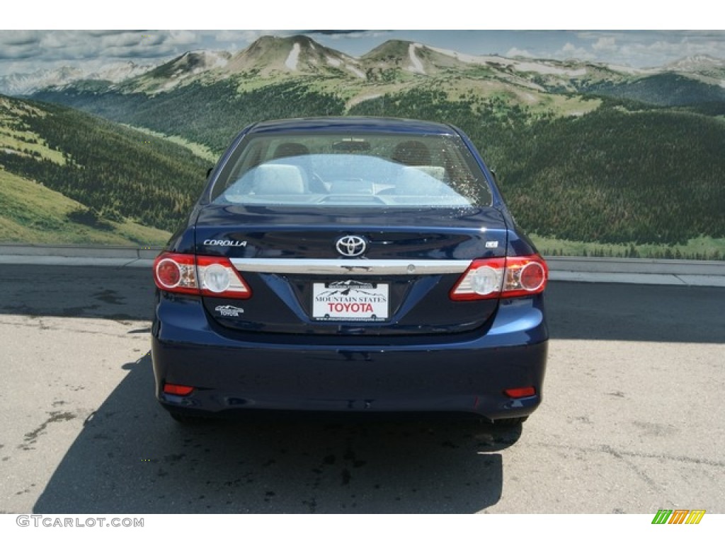 2012 Corolla LE - Nautical Blue Metallic / Ash photo #4
