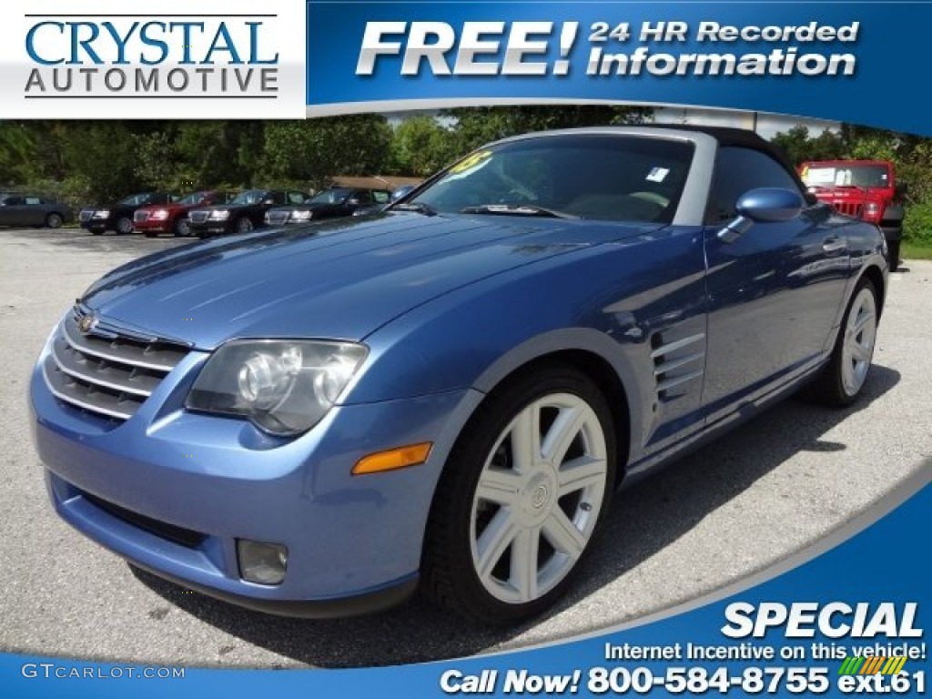 2005 Crossfire Limited Roadster - Aero Blue Pearlcoat / Dark Slate Grey/Vanilla photo #1