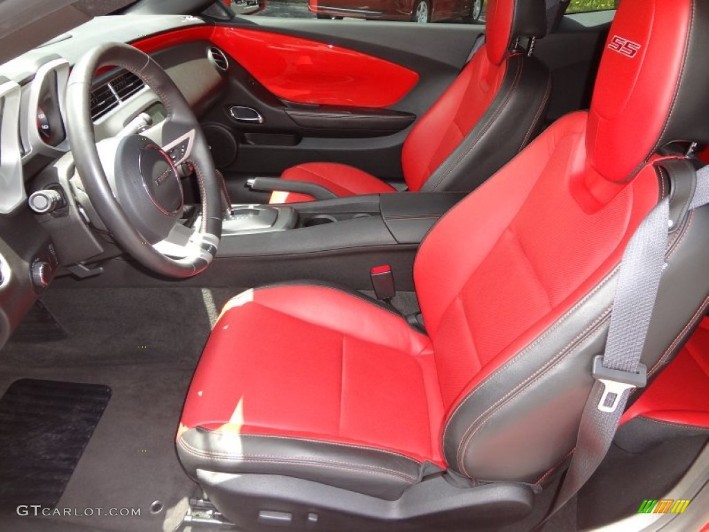 Black/Inferno Orange Interior 2010 Chevrolet Camaro SS/RS Coupe Photo #69263436