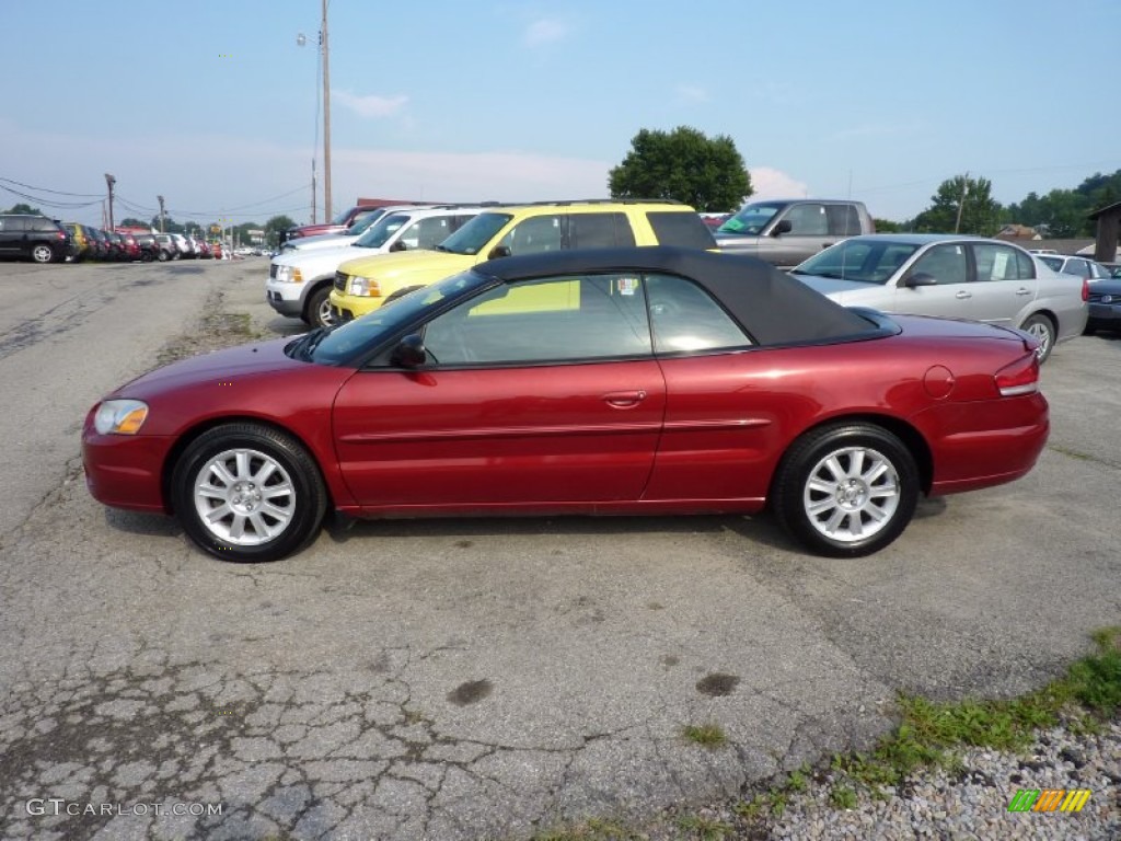 2005 Sebring GTC Convertible - Deep Red Pearl / Dark Slate Gray photo #2