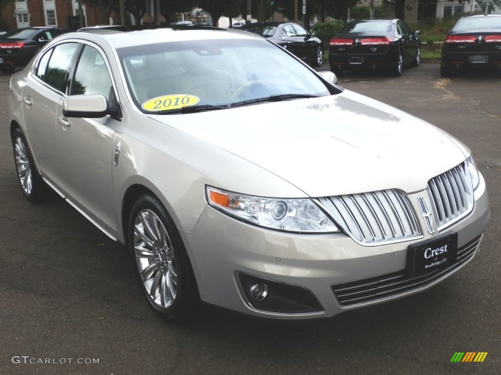 2009 MKS AWD Sedan - Smokestone Metallic / Light Camel photo #2