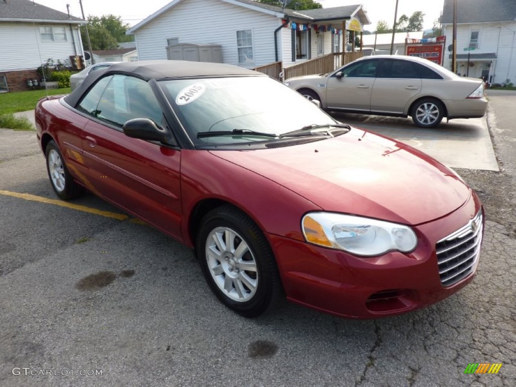 2005 Sebring GTC Convertible - Deep Red Pearl / Dark Slate Gray photo #7
