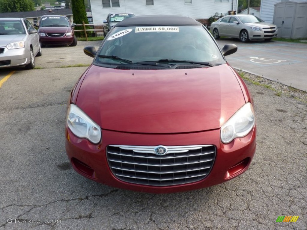 2005 Sebring GTC Convertible - Deep Red Pearl / Dark Slate Gray photo #8