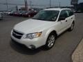 2008 Satin White Pearl Subaru Outback 2.5i Wagon  photo #3