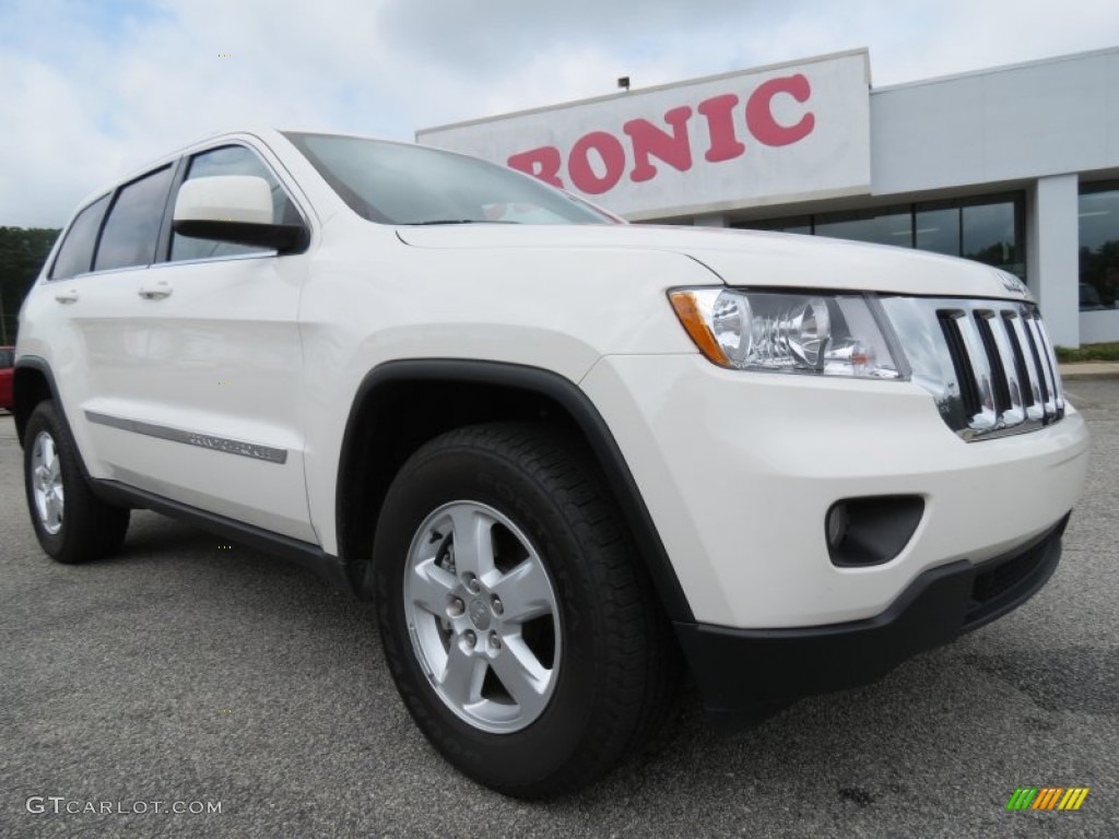 2012 Grand Cherokee Laredo - Stone White / Black photo #1